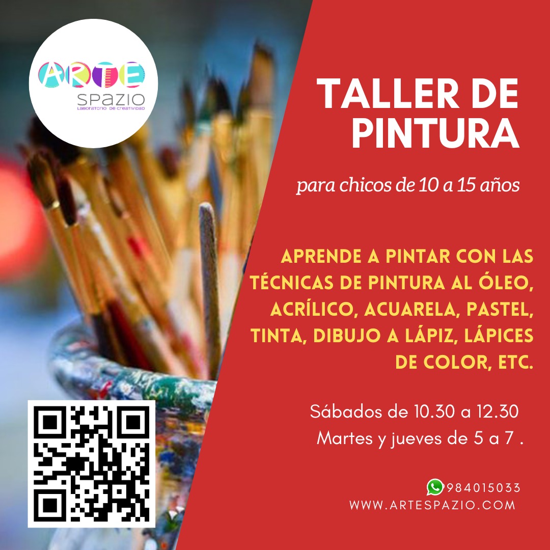 Taller de arte y pintura para chicos de 10 a 15 años Cancún México
