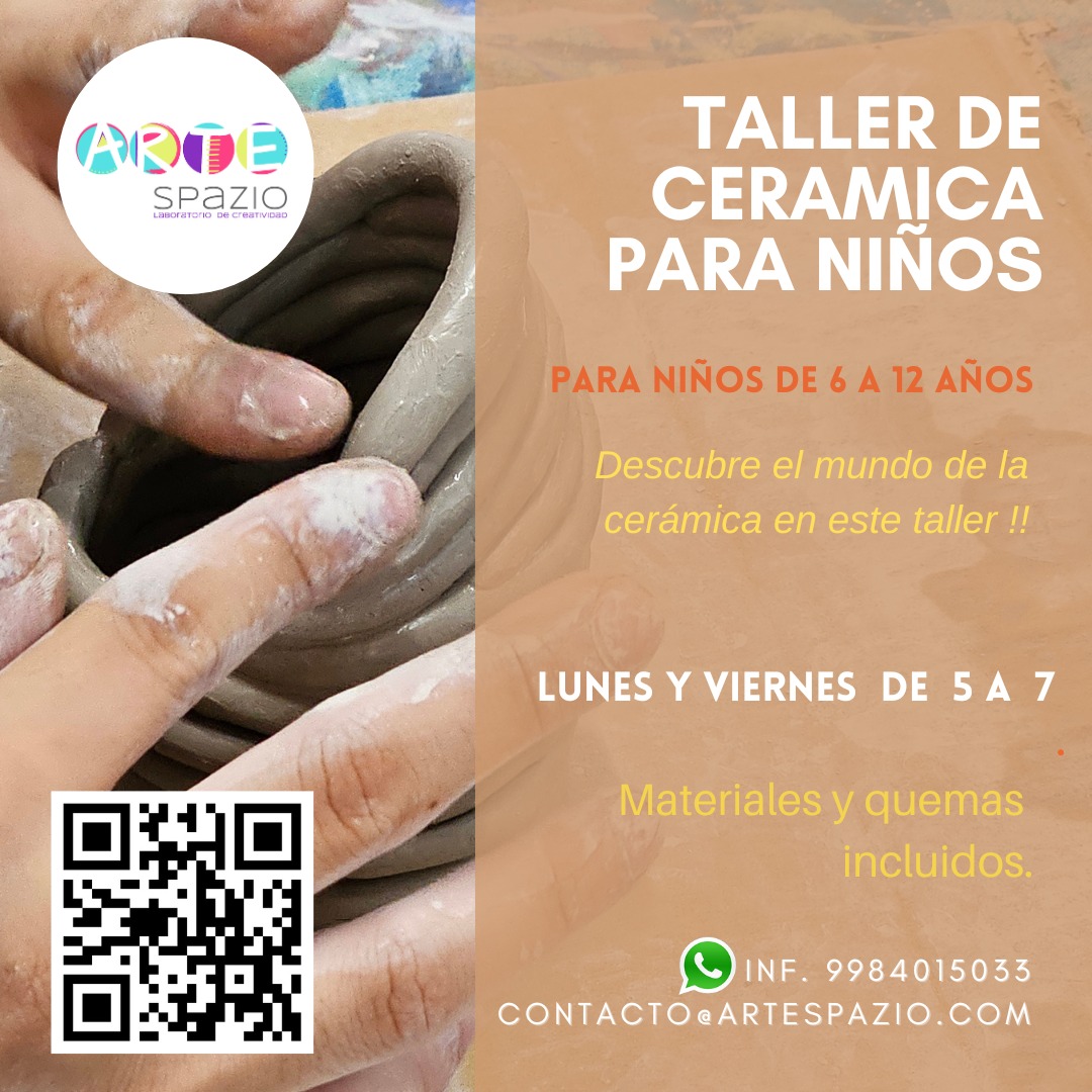 Taller de ceràmica para niños en Cancun